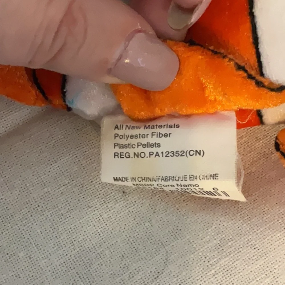 Sale! Disney Store Pixar Finding Nemo Plush Toy, 9”, Orange/White - Picture 5 of 6